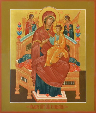 Icon: Most Holy Theotokos the Queen of All - V (10.2''x12.6'' (26x32 cm))