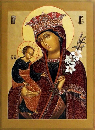 Icon: Most Holy Theotokos the Unfaiding Flower - O3