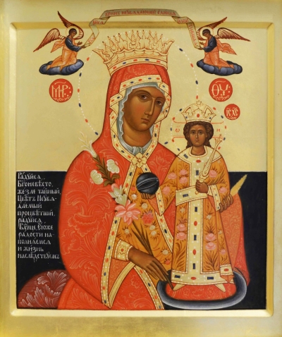 Icon: Most Holy Theotokos the Unfaiding Flower - O4