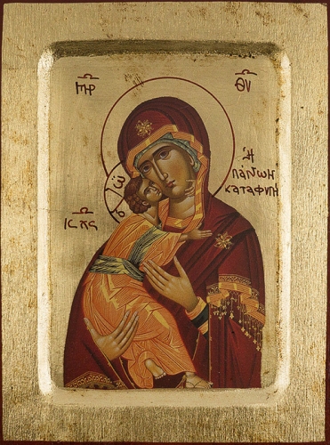 Icon: Most Holy Theotokos of Vladimir - 2819 (5.5''x7.1'' (14x18 cm))