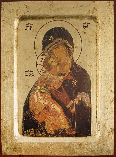 Icon: Most Holy Theotokos of Vladimir - MS05 (5.5''x7.1'' (14x18 cm))