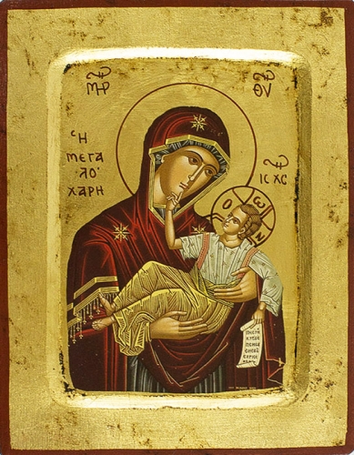 Icon of the Most Holy Theotokos the Very Graceful - 2479 (5.5''x7.1'' (14x18 cm))
