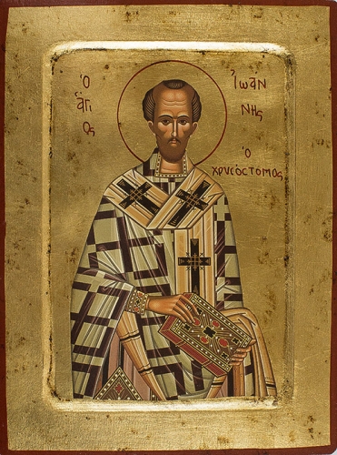 Icon: Holy Hierarch St. John Chrysostom - 2358 (5.5''x7.1'' (14x18 cm))