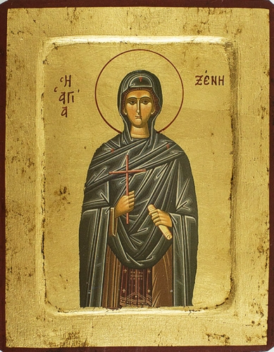 Icon: Holy Venerable Xenia of Milassa - 2370 (5.5''x7.1'' (14x18 cm))