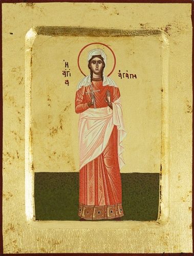 Icon: Holy Martyr Love - 3464 (5.5''x7.1'' (14x18 cm))