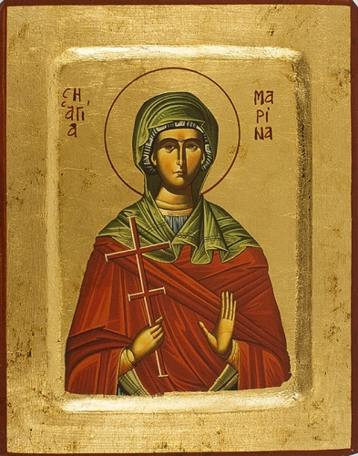 Icon: Holy Great Martyr Marina of Antioch - 2288 (5.5''x7.1'' (14x18 cm))