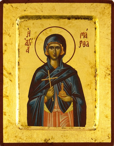 Icon: St. Martha of Bethany, Sister of St. Lazarus - 2729 (5.5''x7.1'' (14x18 cm))
