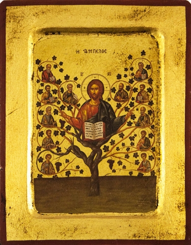 Icon: Christ the True Vine Switch - 2806 (5.5''x7.1'' (14x18 cm))
