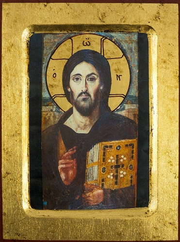 Icon: Christ the Pantocrator of Sinai - 5045 (5.5''x7.1'' (14x18 cm))