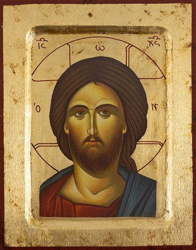 Icon: Christ Pantocrator - 2664 (5.5''x7.1'' (14x18 cm))