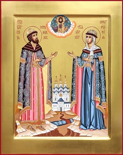 Icon: Holy Venerable Prince Peter and Princess Phebronia of Murom