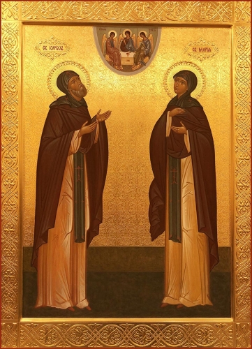Icon: Holy Venerable Cyril and Mary of Murom