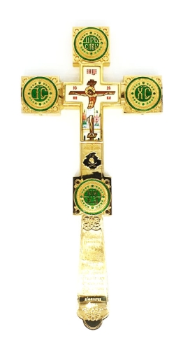Holy table blessing cross - A608 (green)