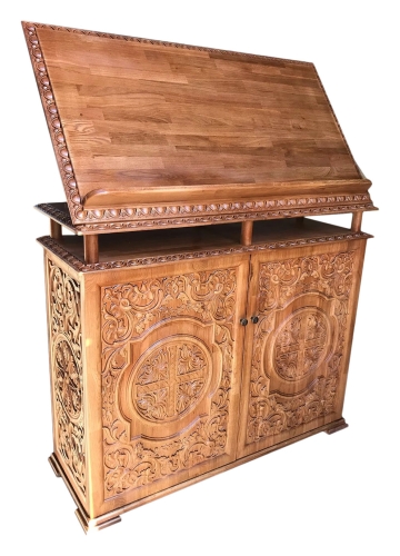 Carved lectern - S2