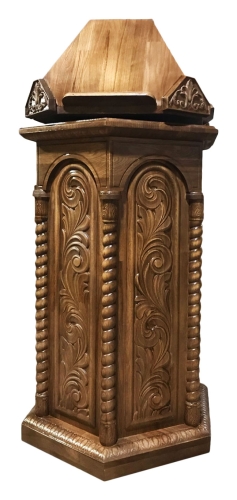 Carved church kliros lectern - U10