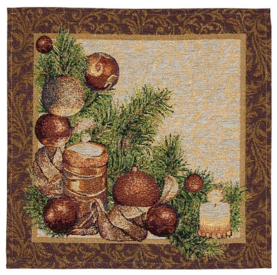 Tapestry Nativity napkin set - 12