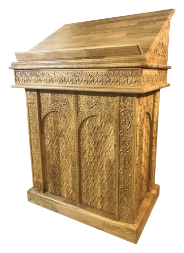 Carved central lectern - S5