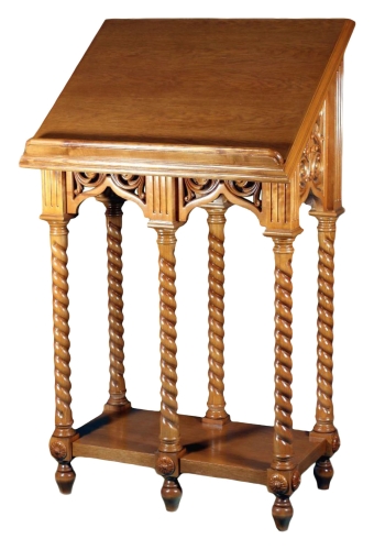 Double Greek carved lectern - S15