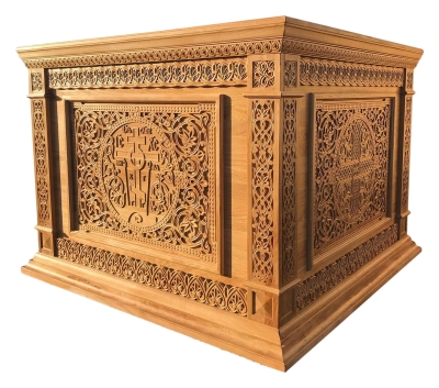 Carved Holy table vestment - S4