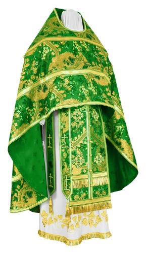 Russian Priest vestments - metallic brocade BG6 (green-gold)