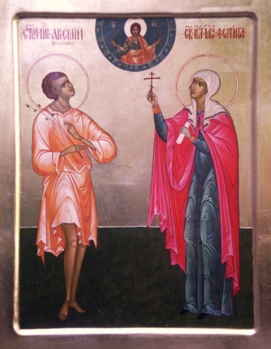 Icon: Holy Righteous Artemius of Verkol' and Holy Great Martyr Photina - I