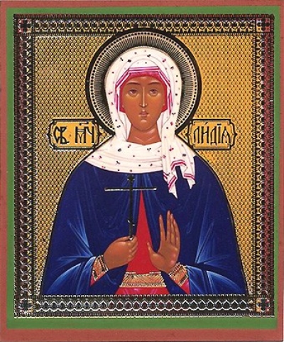 Religious Orthodox icon: Holy Martyr Lydia