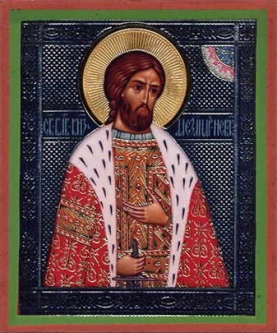 Religious Orthodox icon: Holy Right-believing Great Prince Alexander Nevski