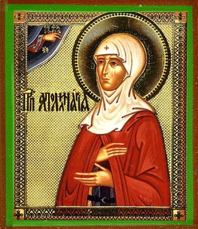 Religious Orthodox icon: Holy Venerable Apollinaria