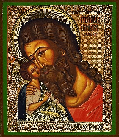Religious Orthodox icon: Holy Righteous Simeon the Receiver of God