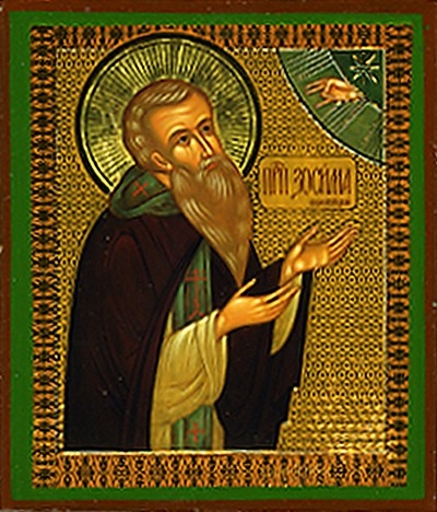 Religious Orthodox icon: Holy Venerable Zosimus of Solovki