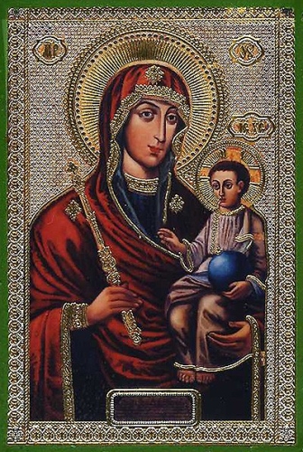 Religious Orthodox icon: Theotokos of Minsk