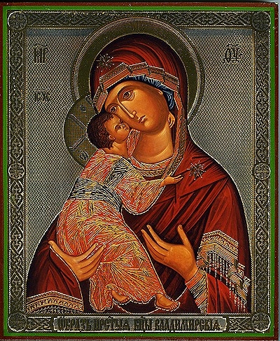 Religious Orthodox icon: Theotokos of Vladimir - 7