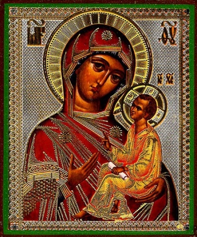 Religious Orthodox icon: Theotokos of Tikhvin - 1