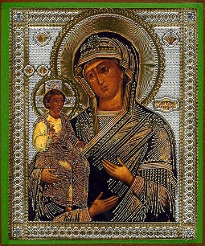 Religious Orthodox icon: Theotokos the Three Hands
