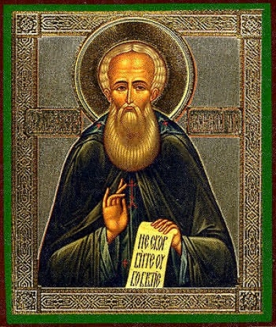 Religious Orthodox icon: Holy Venerable Alexander of Svir