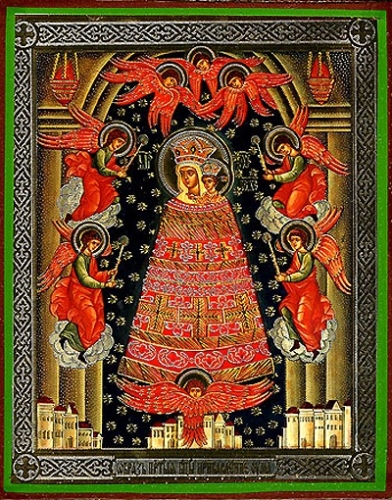 Religious Orthodox icon: Theotokos the Addition of Mind