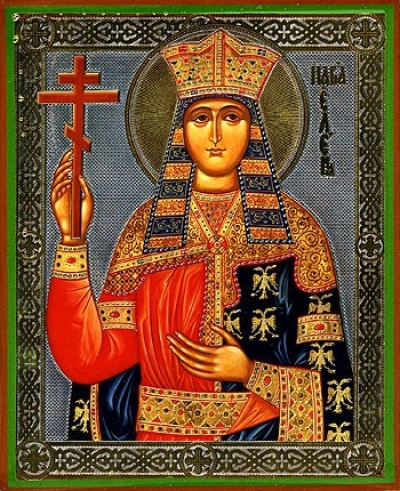 Religious Orthodox icon: Holy Queen Helen Equal-to-the-Apostles