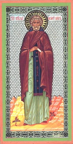 Religious Orthodox icon: Holy Venerable Moses the Black