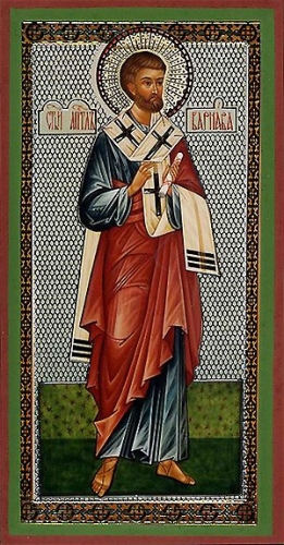 Religious Orthodox icon: Holy Apostle Barnabas