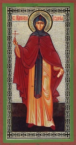 Religious Orthodox icon: Holy Hosiomartyr Eudokia
