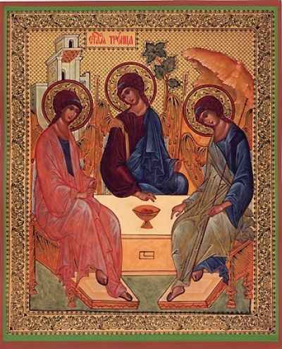 Religious Orthodox icon: Holy Trinity - 2