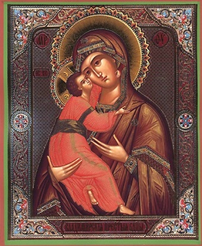 Religious Orthodox icon: Theotokos of Vladimir - 2