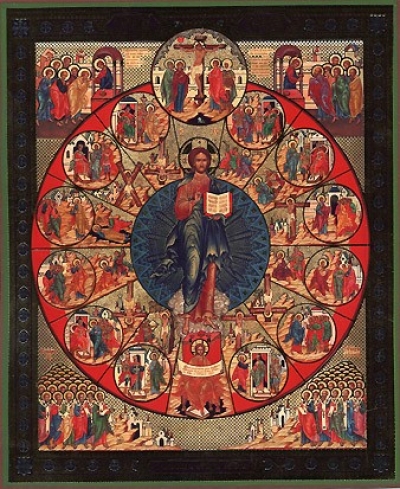 Religious Orthodox icon: Church of Christ