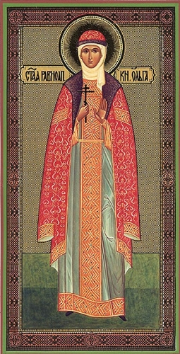 Religious icon: Holy Right-believing Princess Olga Equal-to-the-Apostles