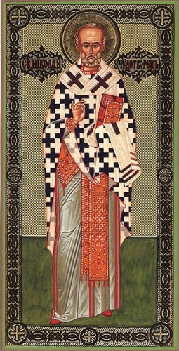 Religious Orthodox icon: Holy Hierarch Nicholas the Wonderworker - 5