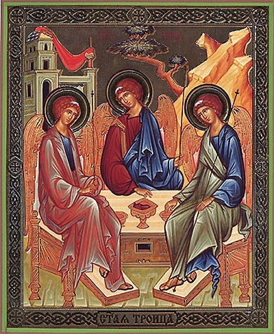 Religious Orthodox icon: Holy Trinity - 3