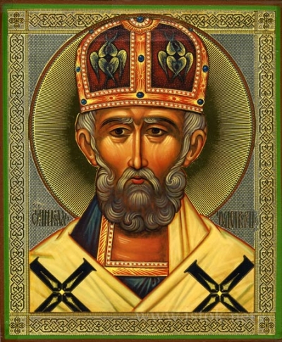 Religious Orthodox icon: Holy Hierarch Nicholas the Wonderworker - 7