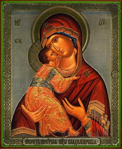 Religious Orthodox icon: Theotokos of Vladimir - 5