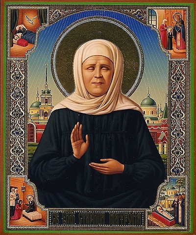 Religious icon: Blessed Eldress Matrona