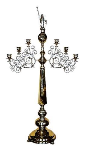 Seven-branch floor candelabrum no.2 with Angel